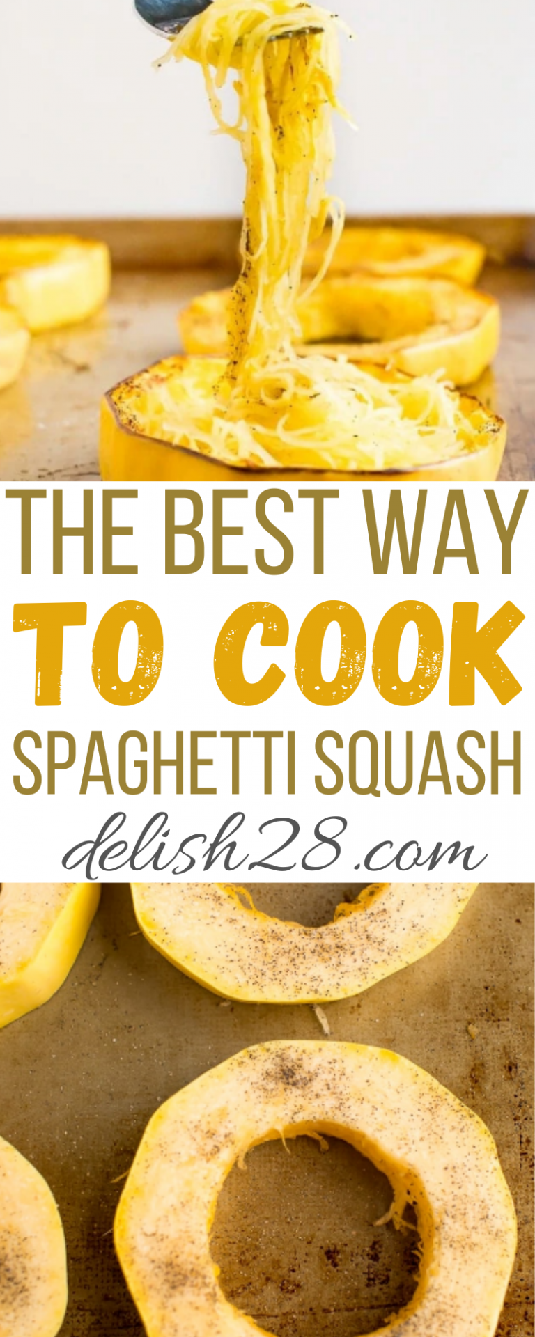 THE BEST WAY TO COOK SPAGHETTI SQUASH - Delish28